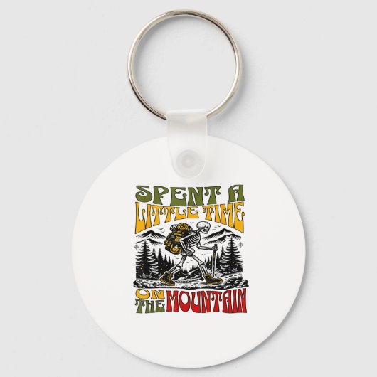 Spent A Little Time On The Mountain - Skeleton Hik Schlüsselanhänger (Vorderseite)