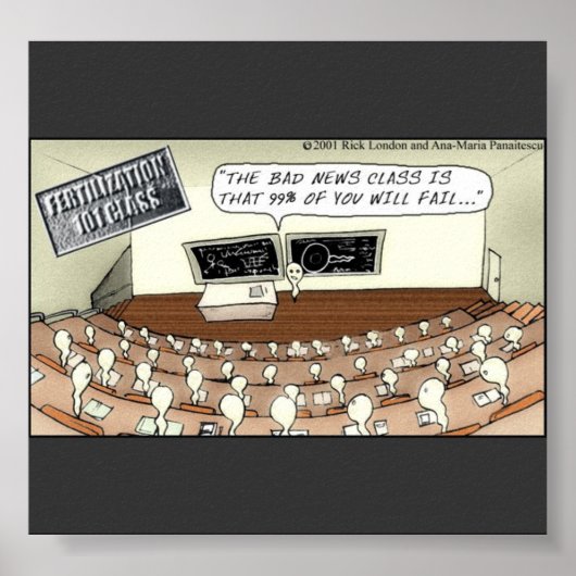 Sperm Class 101 Funny Poster (Vorne)