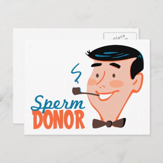 Sperm Donor Postcard Postkarte (Vorne/Hinten)