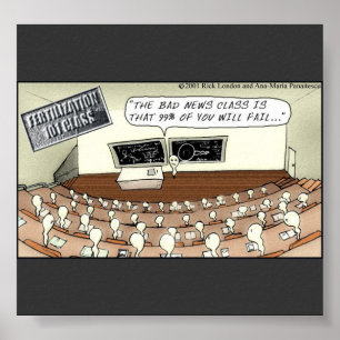 Sperm-Klasse 101 Lustiges Poster