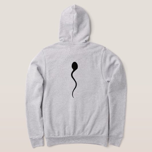Sperm on my hoodie! Long sleeve zippered Hoodie. Hoodie (AblageHinten)
