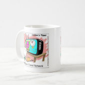 Sperm Travel Network Funny Cards T-Shirts & Gesche Kaffeetasse (Vorderseite Links)