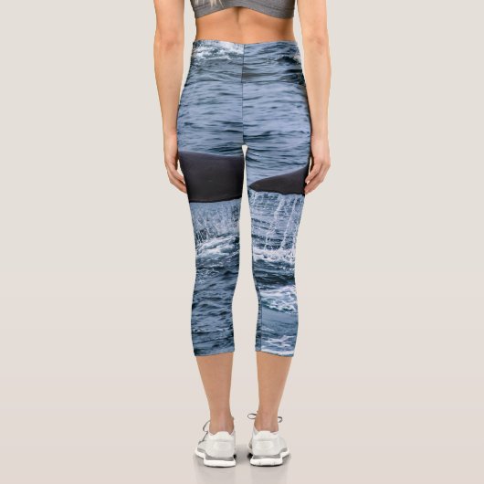 Sperm Whale Capri Leggings (Rückseite)