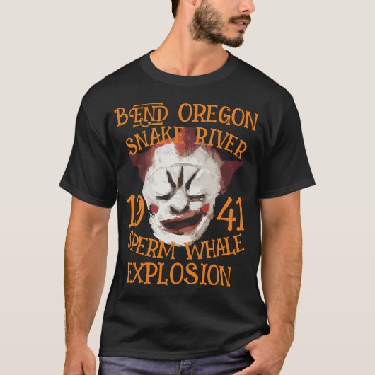 Sperm Whale Explosion BEND OREGON SNAKE RIVER T-Shirt (Vorderseite)