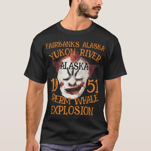 Sperm Whale Explosion YUKON RIVER ALASKA T-Shirt (Vorderseite)