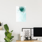 Spermien Düngen eines Ovums. Poster (Heimbüro)