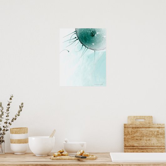 Spermien Düngen eines Ovums. Poster (Küche)