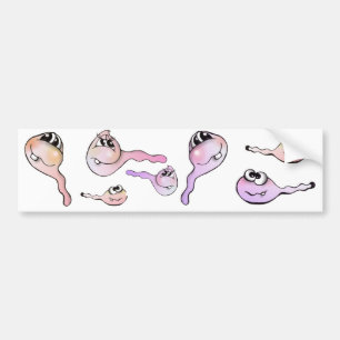 Spermien, sperm, aufkleber, kaulquappen, sticker autoaufkleber