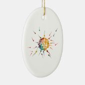 Spermien und Ei Keramik Ornament (Rechts)
