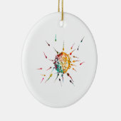 Spermien und Ei Keramik Ornament (Rechts)