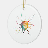 Spermien und Ei Keramik Ornament (Links)