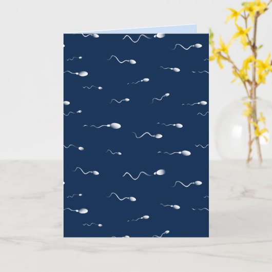 Spermiengründung oder Vasektomie Karte (Gelbe Blume)