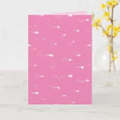 Spermienmilch oder Sterilisation Karte (Gelbe Blume)