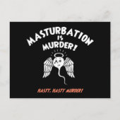 Spermizid! Rot an! Postkarte (Vorderseite)