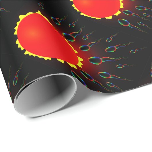 Spermozoon Geschenkpapier (Rolleneckpunkt)