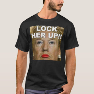 Sperr ihn ein, um sie auf (Trump) Aufkleber zu hal T-Shirt