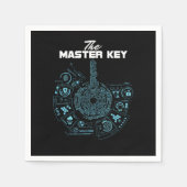 Sperr-Lockerung-Geschenk für den Master Serviette (Vorderseite)