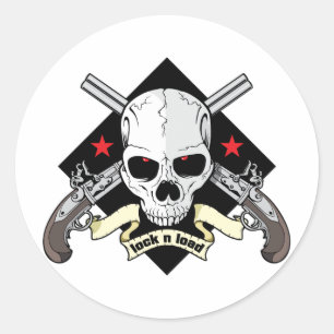 Sperr n der Auslastung Runder Aufkleber