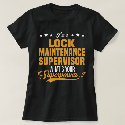 Sperr-Wartungs-Supervisor T-Shirt (Design vorne)
