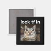 Sperre TF in Cat Meme Magnet (Vorderseite/Rückseite)