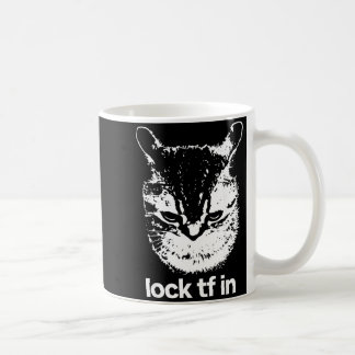 Sperre tf in Katze lustiger Gen-Z-Meme-Shitpost-Gr Kaffeetasse