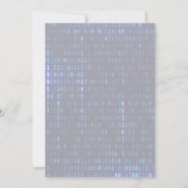 Sperren des Escape Room-Party und Binärkode Einladung (Rückseite)