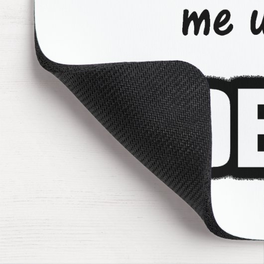 Sperren Sie mich oben mit Anderson ein Mousepad (Ecke)