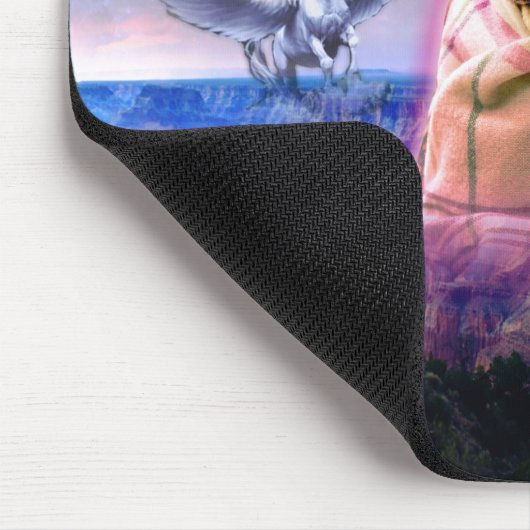 Sperren Sie Mops, ich kommen in Friedenshund Mousepad (Ecke)