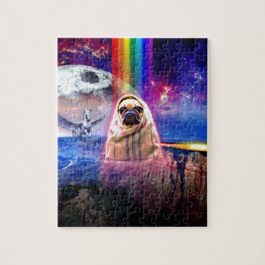 Sperren Sie Mops, ich kommen in Friedenshund Puzzle (Vertikal)