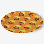 Sperren Sie Trump-Up-Muster Pappteller (Schrägansicht)