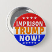 Sperren Sie Trumpf jetzt ein! Button (Vorne & Hinten)