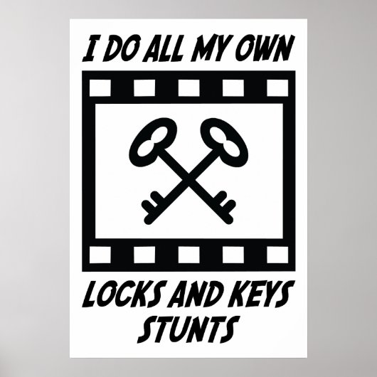 Sperren und Feststecke Poster (Vorne)