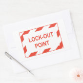 Sperren von Point-Aufklebern Rechteckiger Aufkleber (Umschlag)