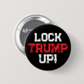 Sperrt Trump ein Politisch Button (Vorne & Hinten)