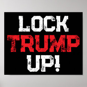 Sperrt Trump ein Politisch Poster