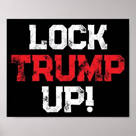 Sperrt Trump ein Politisch Poster (Vorne)