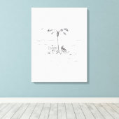 Sperrung Eingeschränkte Leinwand (Insitu (Holzboden))
