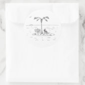 Sperrung Enforcierte große runde Aufkleber (Tasche)