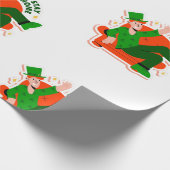 Sperrung von Zuhause-bleibe-Patricks Geschenkpapier (Ecke)