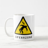 SPERRZONE KAFFEETASSE (Links)