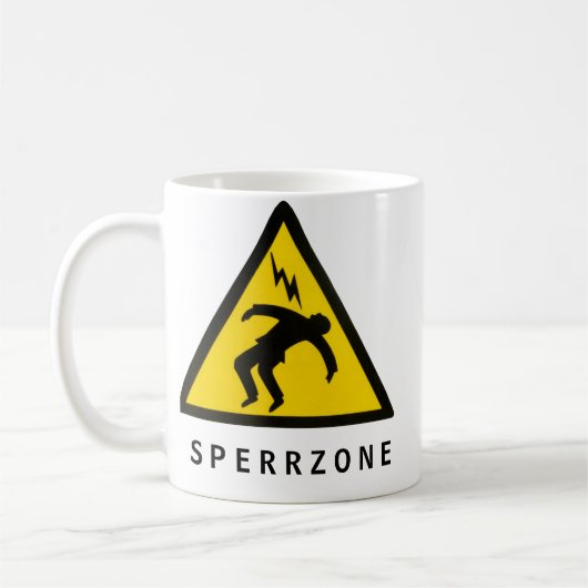 SPERRZONE KAFFEETASSE (Links)