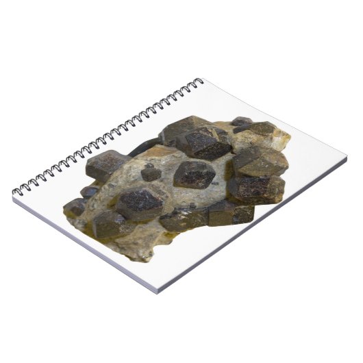 Spessartite in der Matrix Notizblock (Linke Seite)