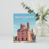 Speyerer Dom Deutschland Postkarte (Stehend Vorderseite)