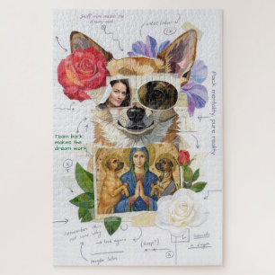 Spezial Collage Chihuahua Kunst individuelle Nachr Puzzle