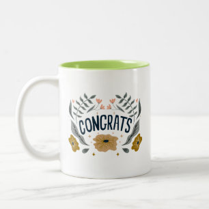Spezial Leben Elegant Fröhlich Zweifarbig Gratulie Zweifarbige Tasse