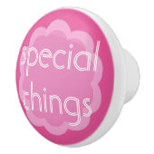 Spezialartikel Organisation rosa Blume Knopf Keramikknauf (Rechts)