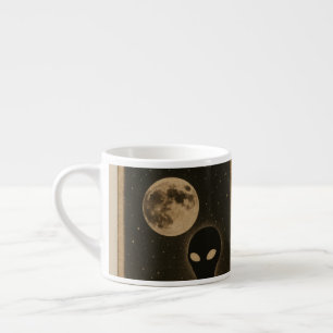 Spezialbecher Retro Alien-Begegnung Espressotasse