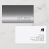 Spezialdienste für Sicherheitsberater Chrome Silve Visitenkarte (Vorne/Hinten)