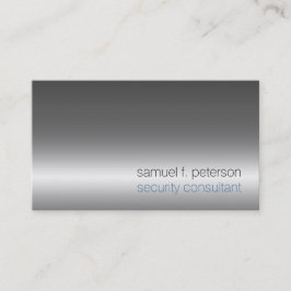 Spezialdienste für Sicherheitsberater Chrome Silve Visitenkarte