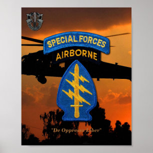 Spezialeinheiten Grüne Berets SF SFG Veteranen Vet Poster
